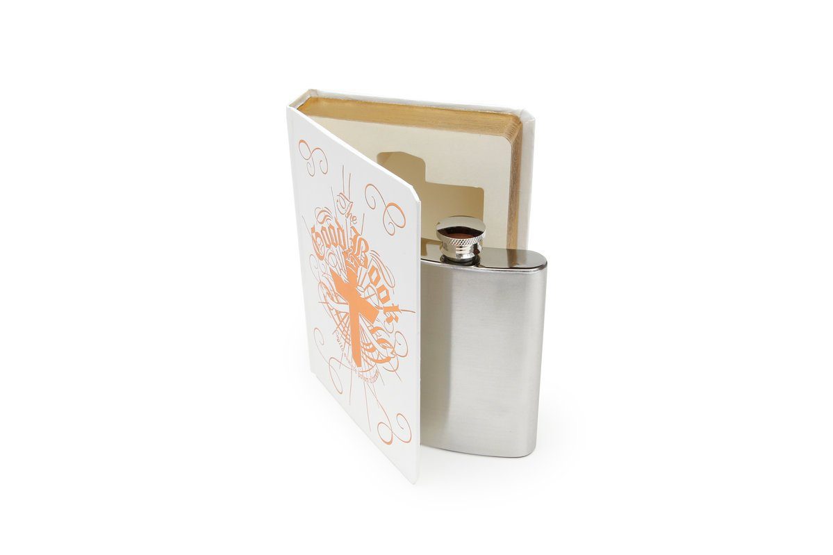 SUCK UK Flask In A Book Suck UK White 